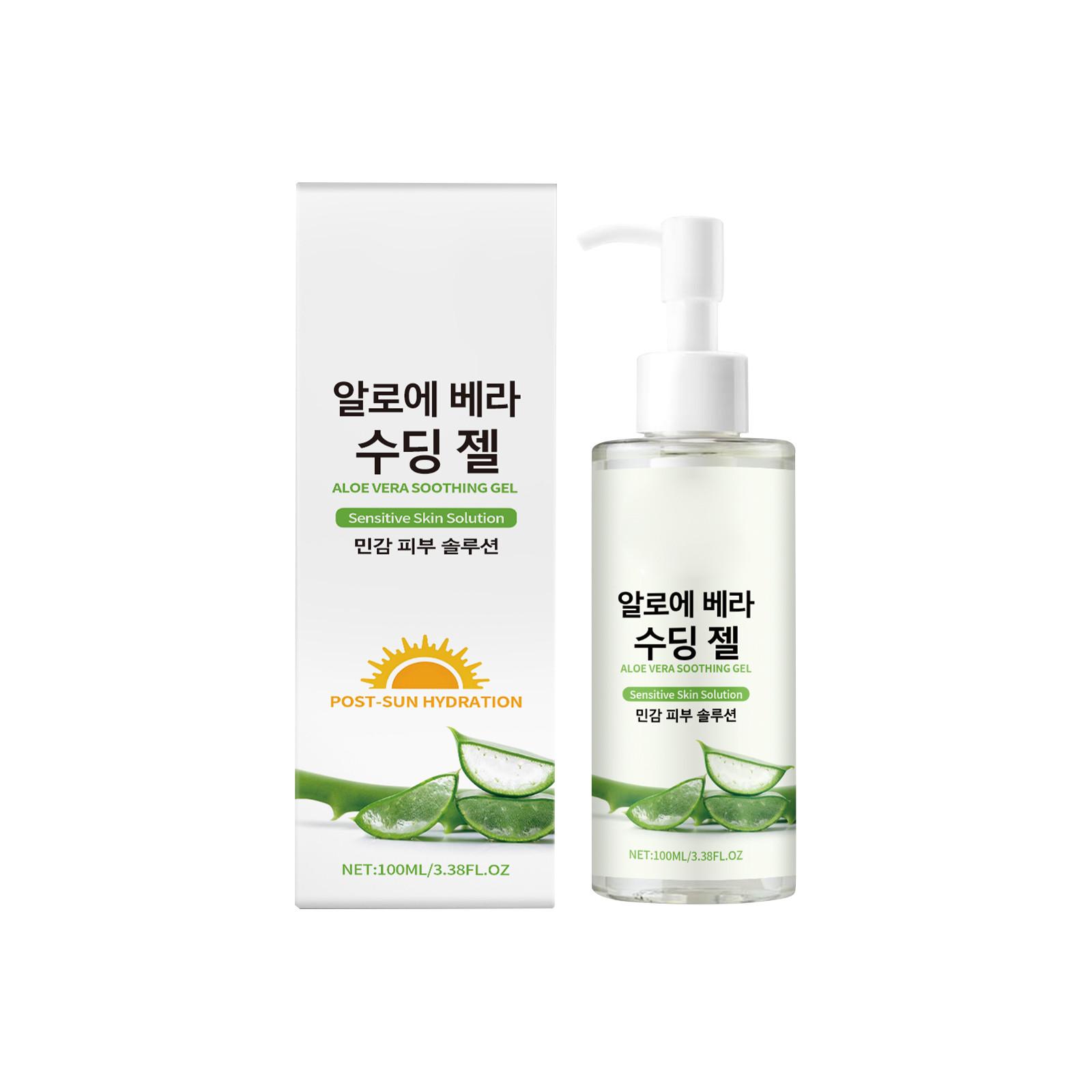 

Успокаивающий гель с алоэ, увлажняет чувствительные мышцы, снимает покраснение и успокаивает, мягкий увлажняющий гель для ухода, 1 шт, 100 мл зелёный