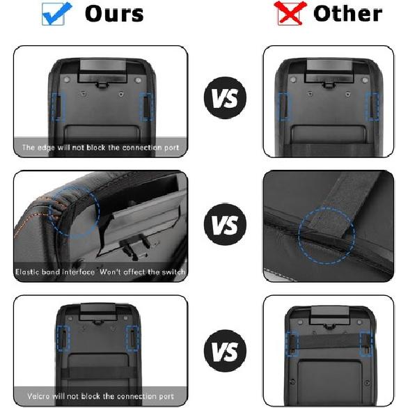 Car Center Console Armrest Cover for 2025 Crosstrek/Impreza Black Stitches