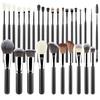 30-Piece Professional Makeup Brush Set - Soft Bristles for Eyeshadow, Powder, and Full Face Application