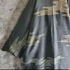 Used Vintage Kimono Haori Japanese Pattern Black Japanese Mode Cardigan Old Clothes