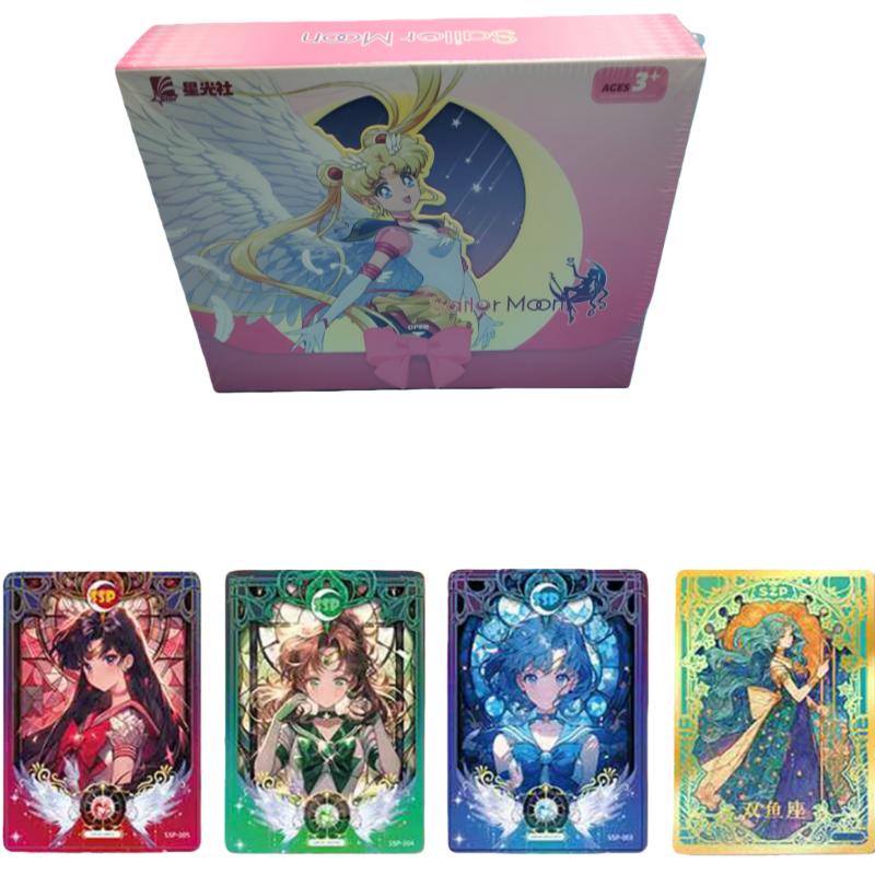 Sailor Moon Collection Card Magical Girl Transforms Into Battle Anime Creative Cute QVersion Image Card Child's Christmas Gift