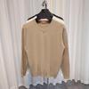 Men's Trendy Solid Color V-Neck Wool Sweater for Autumn/Winter - Base Layer Casual Knit Pullover