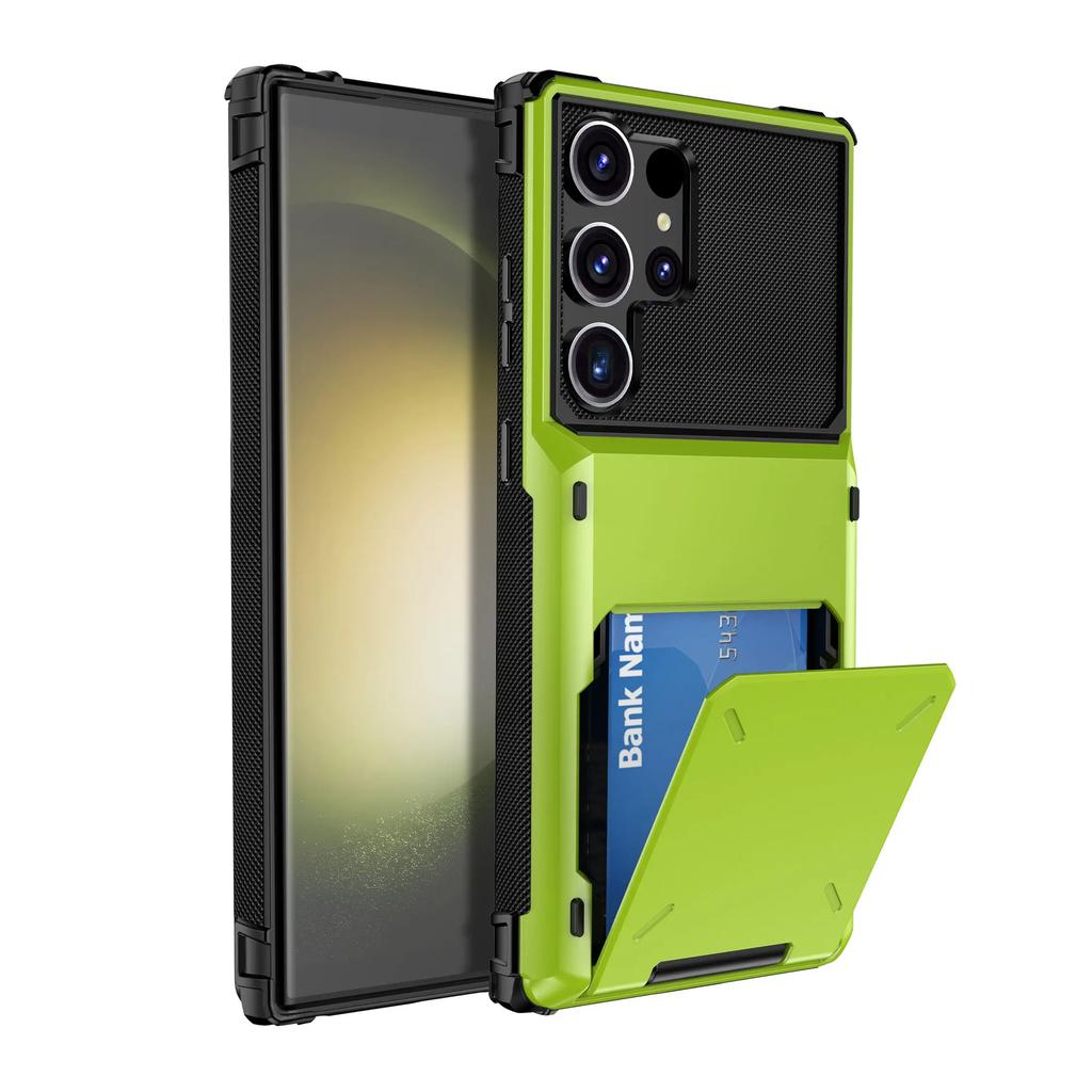 Do Samsung Galaxy S25 S24 Ultra S25 S24 Plus S24 FE Etui Portfelowe z Uchwytem na Karty, Dwuarstwowe Wytrzymałe Odporne na Wstrząsy Pokrowiec na Telefon