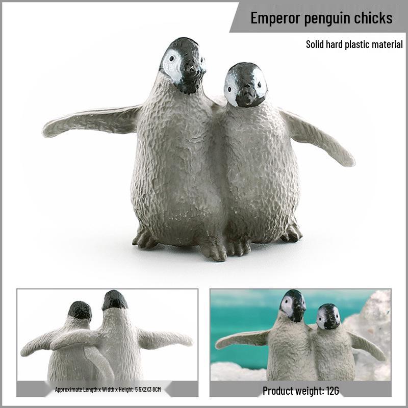 Antarctic Emperor Penguin Chick Models: Educational Wildlife Toys for Children