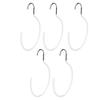 5pcs Hook Multipurpose Spa Beauty Salon Wardrobe Closet Hanging Hook for Bathrobe Scarf BeltWhite