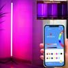 Smart RGB LED Corner Floor Lamp Modern USB Power Foot Light APP Remote Control Living Room Bedside Decor Dimmable Stand Lighting