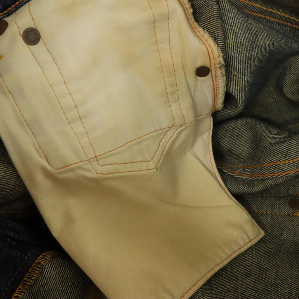 Evisu Made In Japan No. 2 Ebisu Seagull Paint Denim Pants W32 Jeans Men's Used