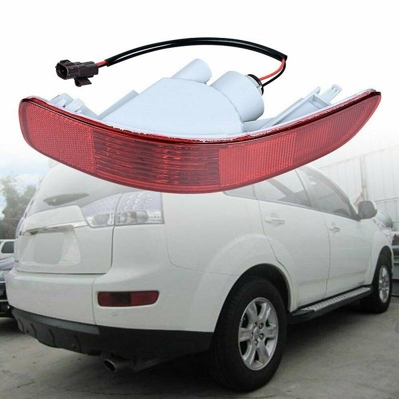 Rear Bumper Fog Light Reflector Brake Light for Mitsubishi Outlander GT XLS Sport 2007-2012 Tail Stop Fog Lamp Turn Signal Lamp