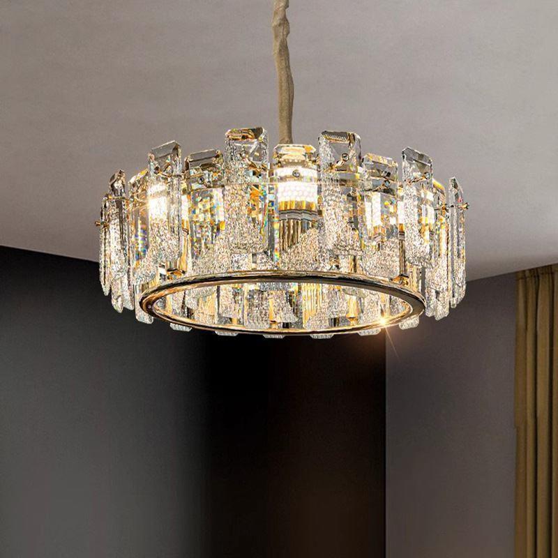 2025 Modern Minimalist Crystal Chandelier for Living Room, Bedroom & Dining