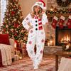 Christmas Matching Family Pajamas Mother and Son Long Sleeve One-Piece Sleepwear Set