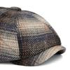 Autumn Winter Tie-Dyed Cap Men's British Newsboy Cap Warm Beret Plaid Octagonal Cap