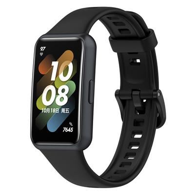 Gummiarmband Farbe Verstellbar Uhrenarmband Weich Wasserdicht Ersatz-Armband Kompatibel für Huawei Band 7