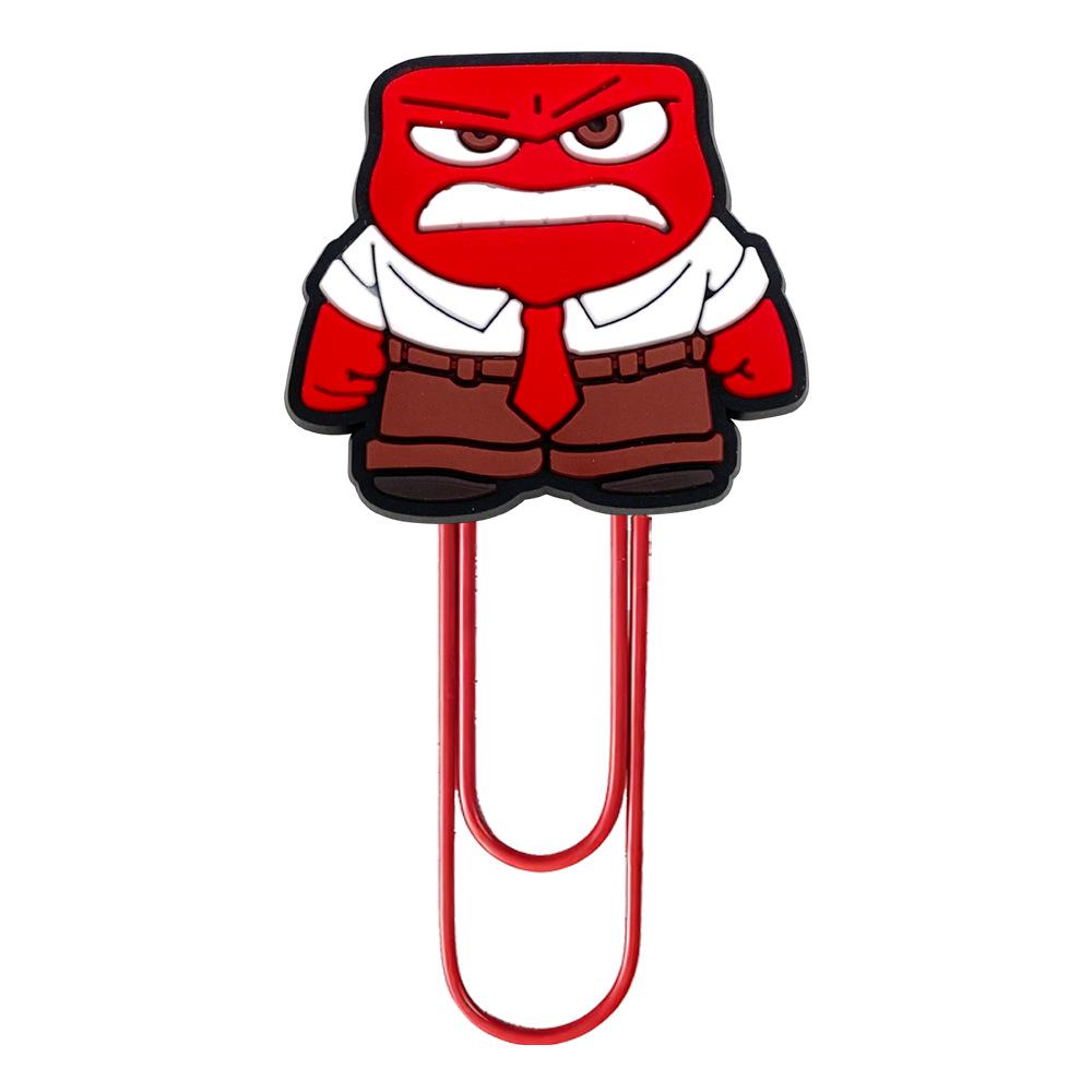 Creative PVC Cartoon U-Shaped Paperclip Bookmark