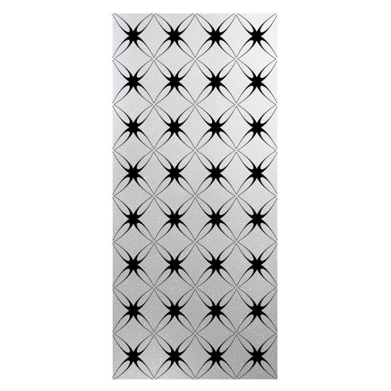 Frosted Static Glass Sticker Geometric Butterfly Jigsaw Decorative Static Window Cling UV Sun Blocking Privacy Film for Home Office Bathroom