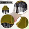 Lampshade, Elegant, Classic, Decorative And Retro, Adorned with Tassels, for Office, Bedside Table,