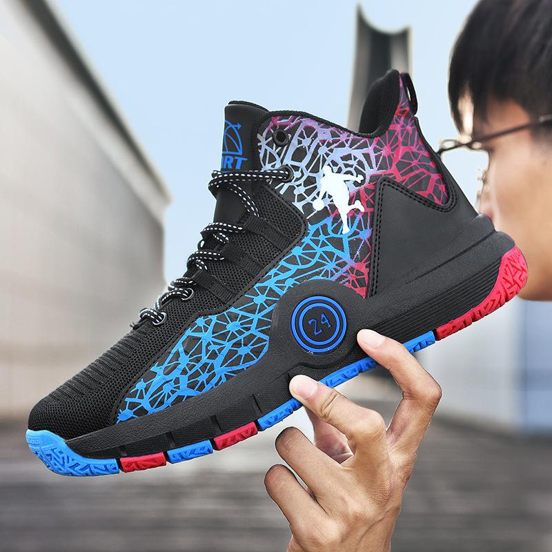 

Баскетбольные кроссовки для мальчиков и спортивная обувь для мальчиков, нескользящие 45