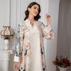 SW0910 Middle Eastern Inspired Muslim Women's Printed Abaya Dress