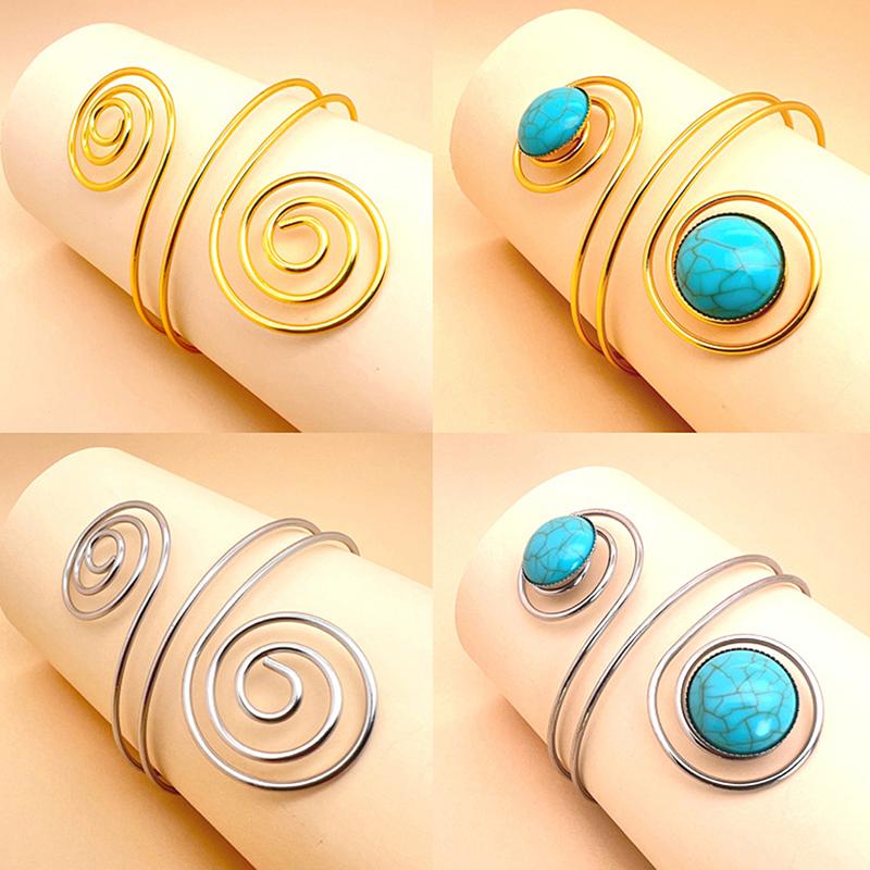 Bohemian Egypt Bar Curve Geo Open Upper Arm Cuff Armlet Armband Bangle Wedding Viking Bracelet Gift Jewelry Pulseiras
