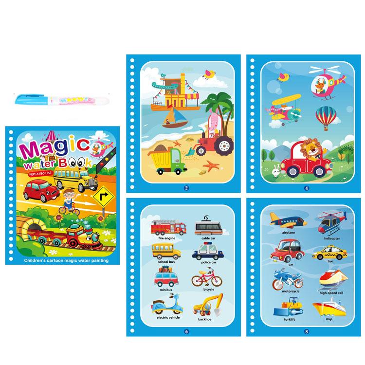 Kids Montessori Toys Reusable Coloring Book Magic Water Drawing Book Painting Drawing Toys Sensory Early Education Toys for Kids