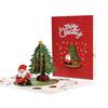 Christmas 3D Three-Dimensional Greeting Card Holiday Wishes Handmade Exquisite Small Card Message Card Christmas Greeting Card