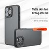 Frosted Skin-Feel Soft Edge Protective Case for iPhone 17 Pro Max/16/15 Pro/16E