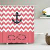 Waterproof Frabic Shower Curtains Nordic Style Mediterranean Nautical Anchor 3D Printed Bathroom Curtain Polyester Bath Curtain