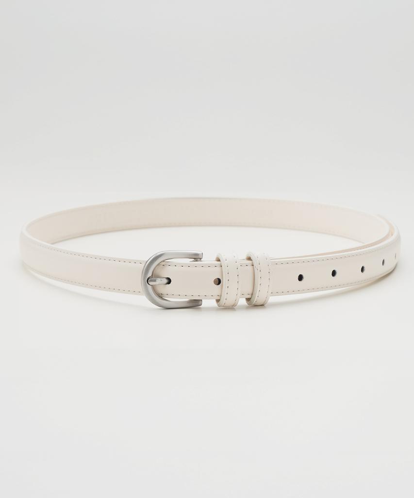 Nuateuseutyudio Basic Slim Round Leather Belt_6Color