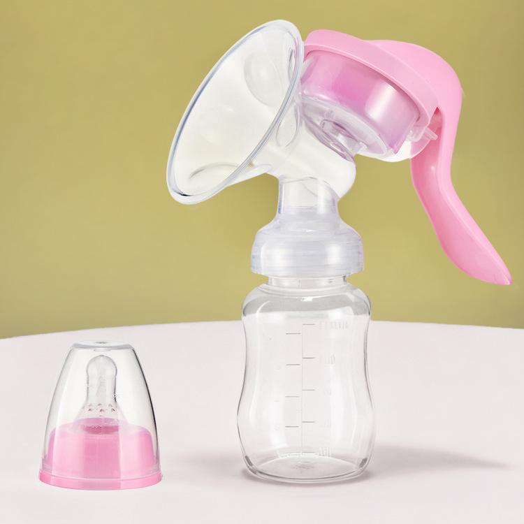 Compact Hands-Free Manual Breast Pump for Moms and Babies
