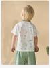 David Bella Boys' Short Sleeved Polo Shirt Summer Outfit New Children's Printed Top Boys' Baby T-shirt