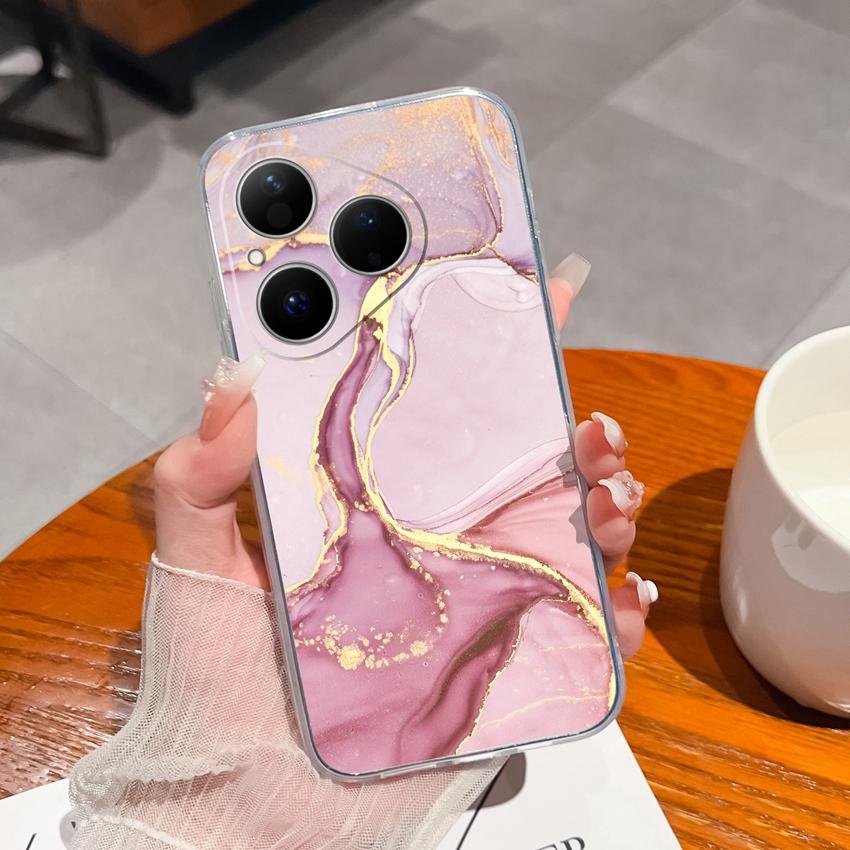 Para Huawei Pura 80 Ultra Honor 400 Magic5 Pro Capa de Telefone Padrão Astronauta Fofo TPU Transparente À Prova de Choque Protetora Capa Traseira Macia Para Huawei Capa