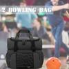 Bowling Tote, Bowling Bag for 2 Balls, Portable Bowling Tote Bag with Padded Ball Holder, Double Balls and 1 Pair of Bowling Shoes, Up To 16 Years Old