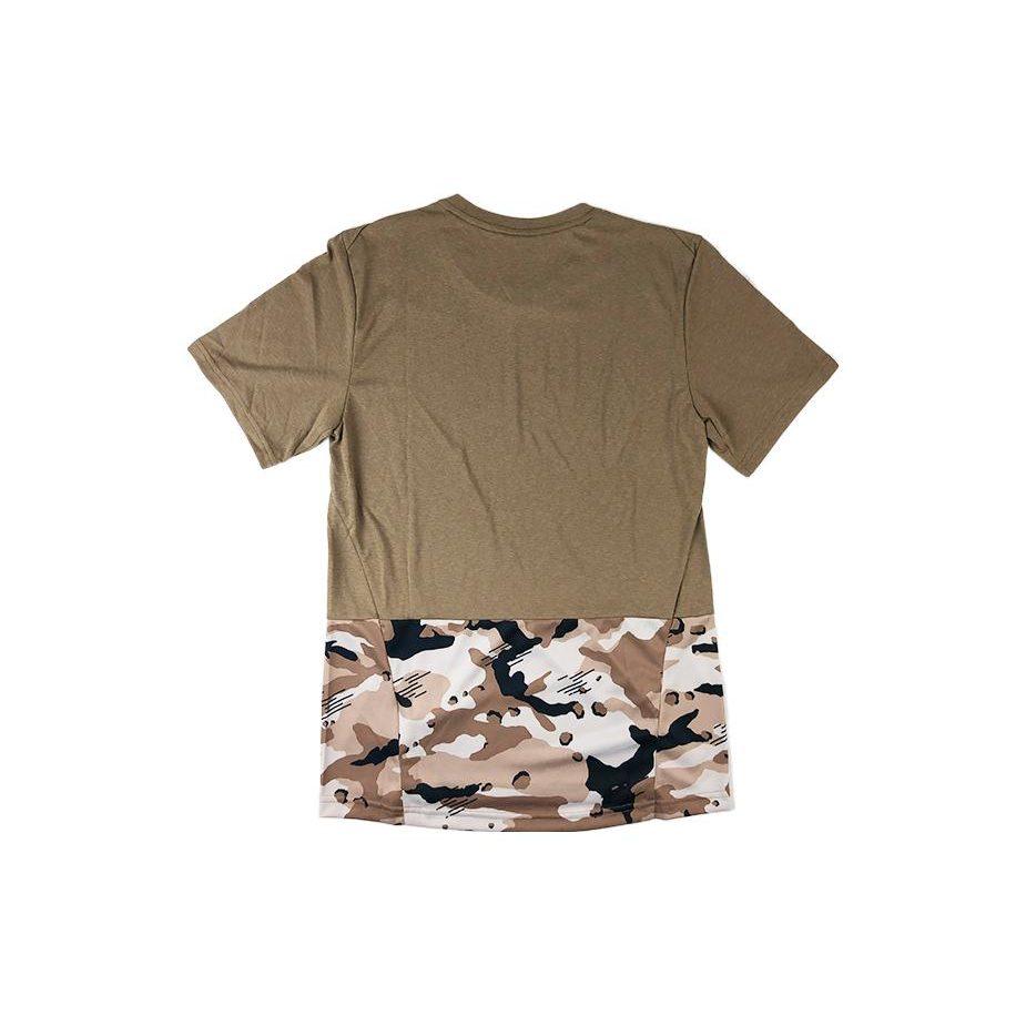 Nike T Shirts Men's Brown Crew Neck Moderate Straight Fit AQ1092-268