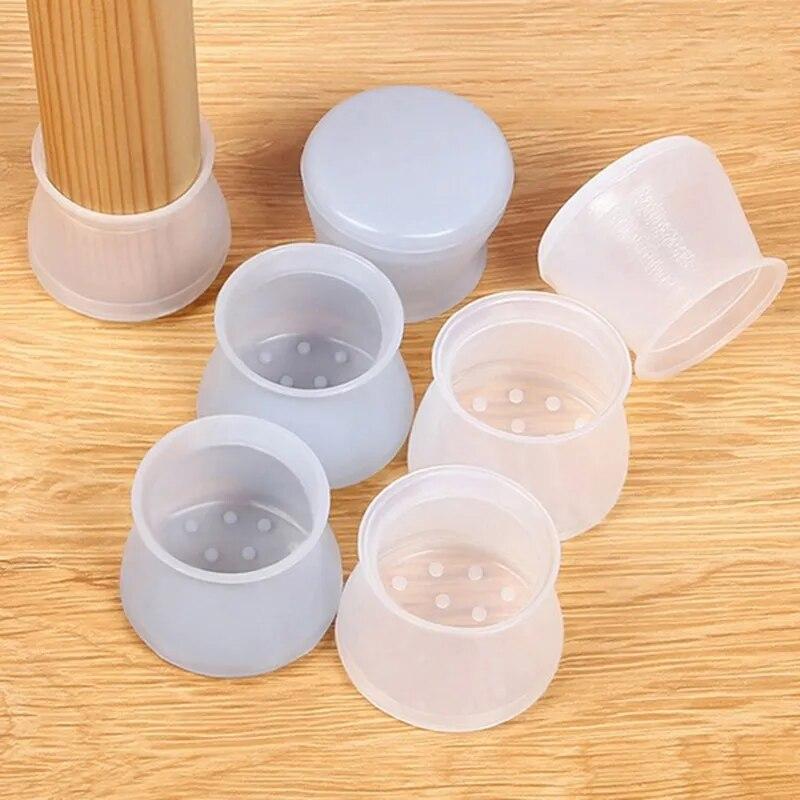 20 Pezzi Copertura Protettiva per Gambe Mobili in PVC Cuscinetto per Piedini Tavolo Protezione Pavimento per Gamba Sedia Protezione Pavimento Antiscivolo Cuscinetto per Gambe Tavolo