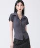 AVANDRESS Sopy Collar Short-Sleeve Black