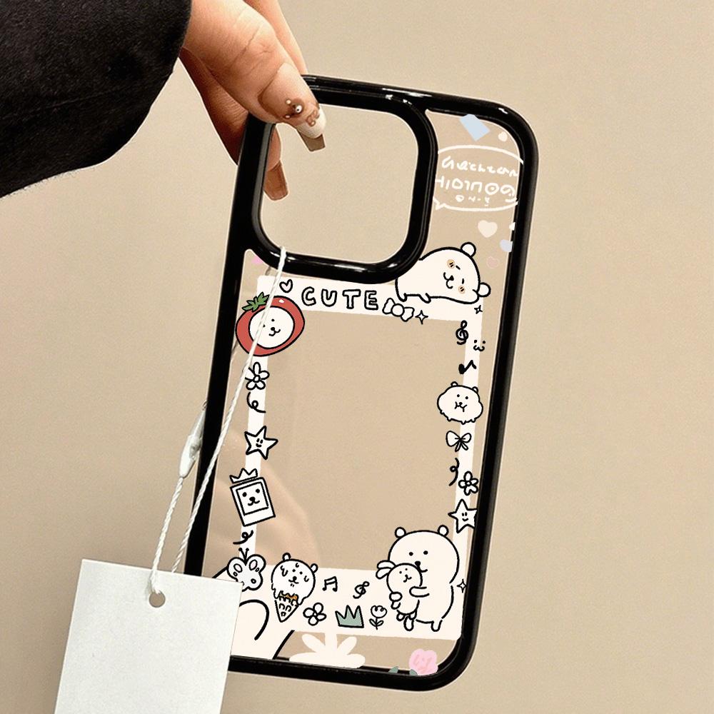 Acrylic Phone Case for iPhone 11 12 13 14 Pro 12 14 16 Pro Max for Samsung A16 A36 A56 S24 FE High-quality Painted Anti-fall Mobile Phone Case