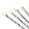 22Pcs Knitting Needles Stainless Steel Straight Single Pointed   Wool Weaving Tools(35cm )