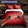 Biancheria da letto a tema Sunderland Set 3 pezzi Copripiumino Biancheria da letto decorativa per camera da adolescente Decorazione per la casa