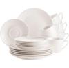 Maser Belmira White Coffee Set, 18 Pieces (934105)