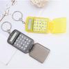 Portable Mini Flip Calculator Hanging Pendant Keychain Keyring Key Holder Gift