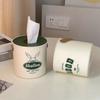 Dustproof Round Toilet Roll Paper Container Plastic Napkin Holder Creative Tissue Box  Living Room