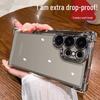 Coque de téléphone plaquée pour Samsung S24 Ultra/S23/A73, antichoc avec airbags, couverture intégrale, résistante aux empreintes digitales.