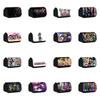 Jojos Bizarre Adventure Print Double Layer Pencil Case With Large Capacity For Study And Office Use