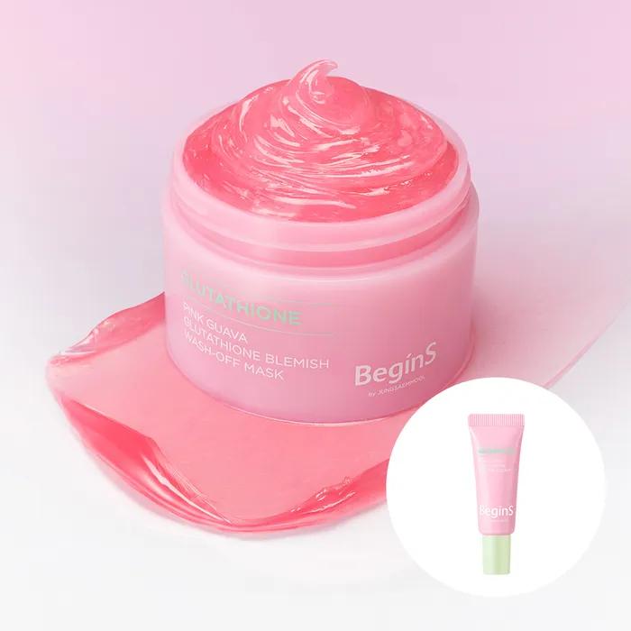Begins by Jung Saem Mool Pink Guava Glutathione Trace Wash Off Mask (5ml Trace Cream Included)