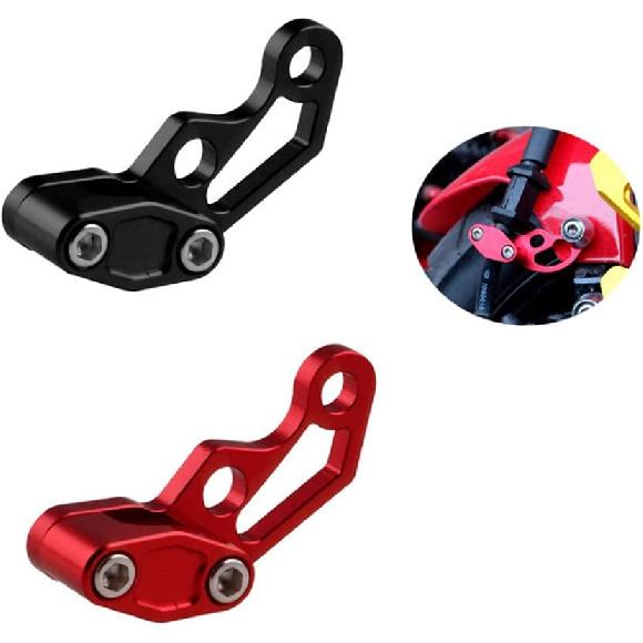 Universeller Motorrad-Bremskabelklemme Ölleitungsklemme Aluminium Bremskupplungskabel Ölrohr-Kabelklemme Passend für Yama-ha Hon-da