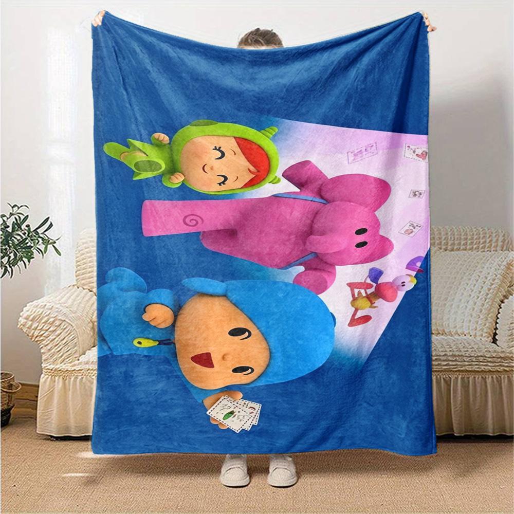 Pocoyo Blanket Durable Comfort Perfect for Seaside Livingroom Chair Four Seasons Universal Modern Style Perfect Gift for Relatives and Friends