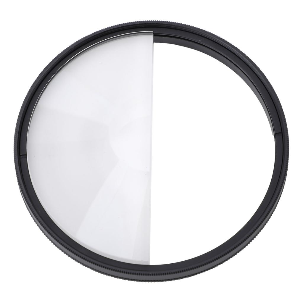 77mm Half Filter Optical Glass Aluminum Alloy Half Distortion Special Effect Camera Lens Filter for