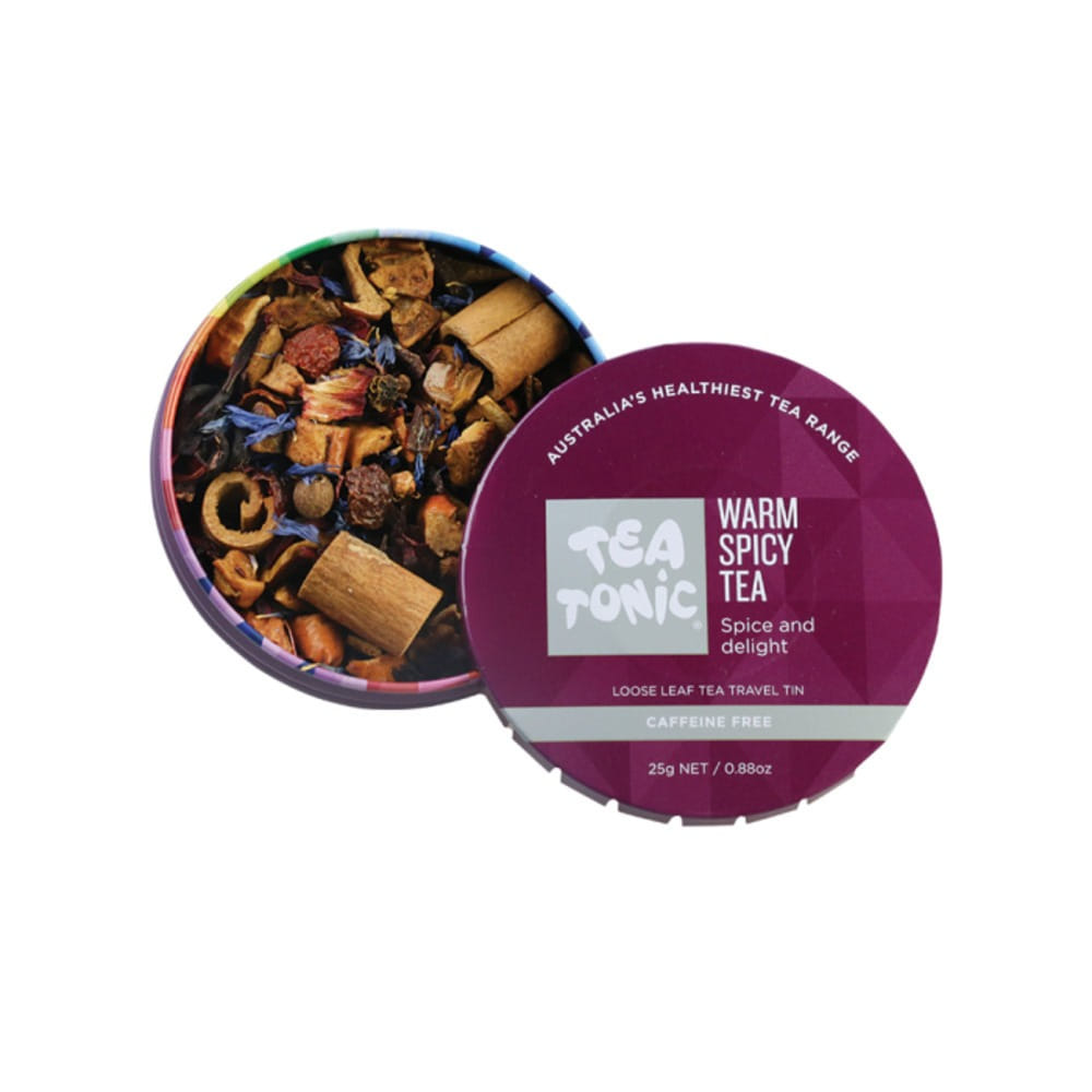 Tea Tonic Organic Warm-Spicy Tea Travel Tin 20g