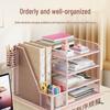 Desktop Metal File Organizer: Office Supplies Storage Rack and Data Archive Solution