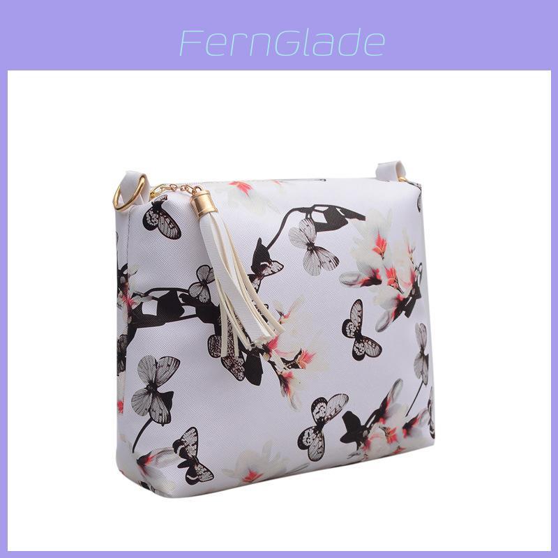 Women's Single Shoulder Bag Floral Pattern Canvas Material Comfortable Lightweight