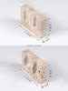 2 Holes Marble Candlestick Holder for Wedding Dinning Party Vintage Travertine Stone Taper Candle Holder for Table Centerpiece